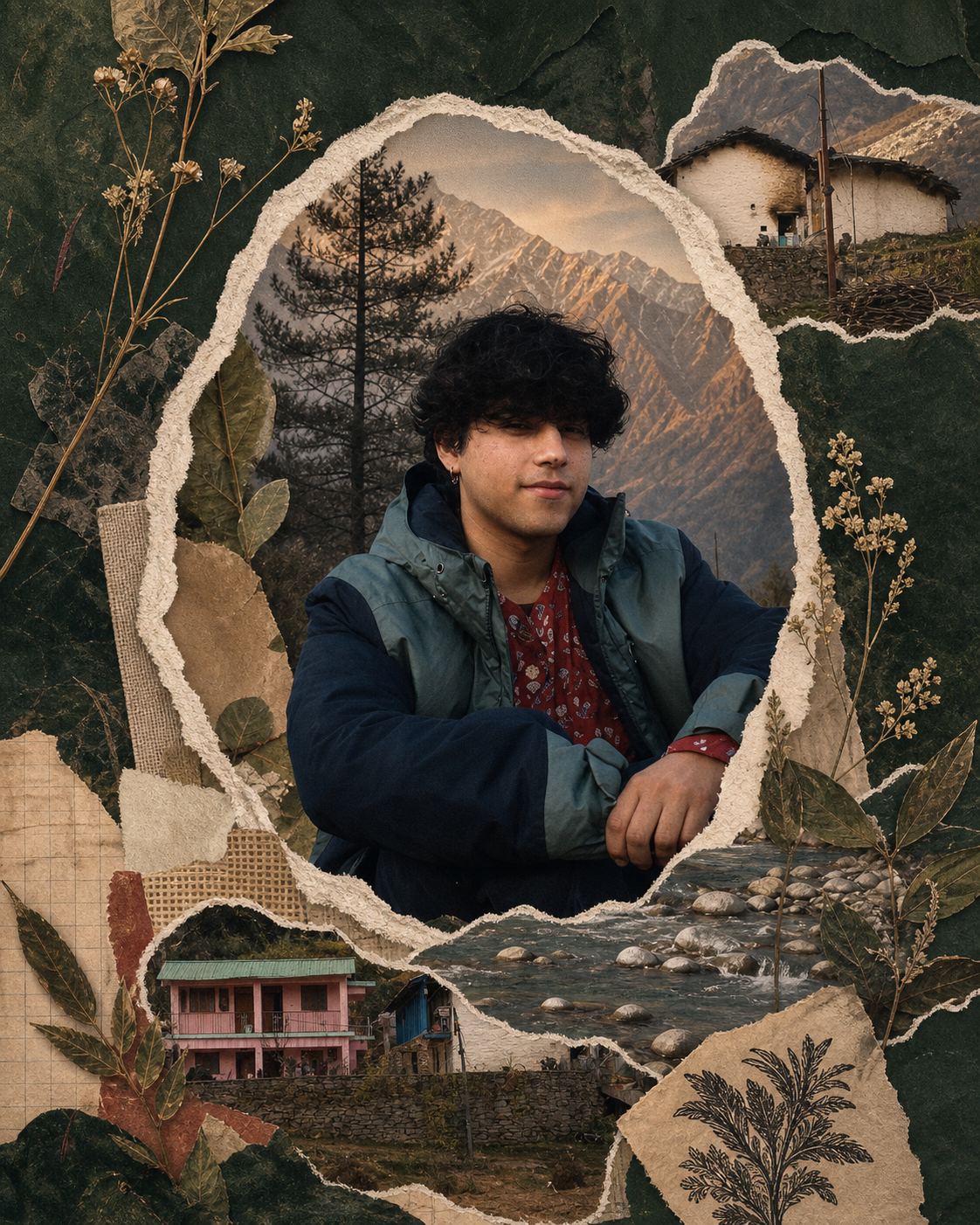 Generated portrait collage of Aditya